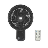 CE09/TFWR Turbo Wall Fan With Remote 9" 90W AC Motor Black